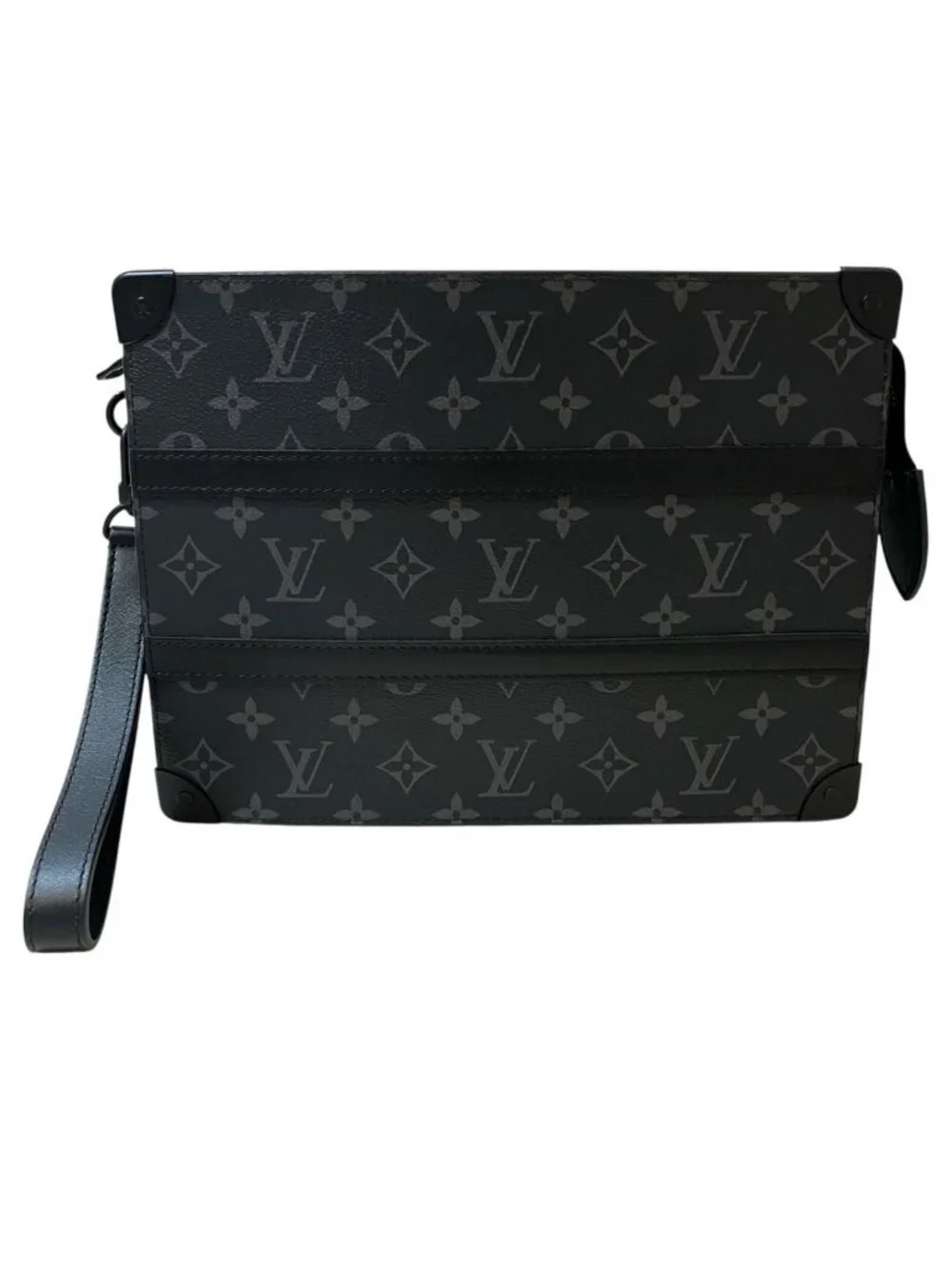 Louis Vuitton Trunkpochette Monogram Eclipse Clutch Canvas